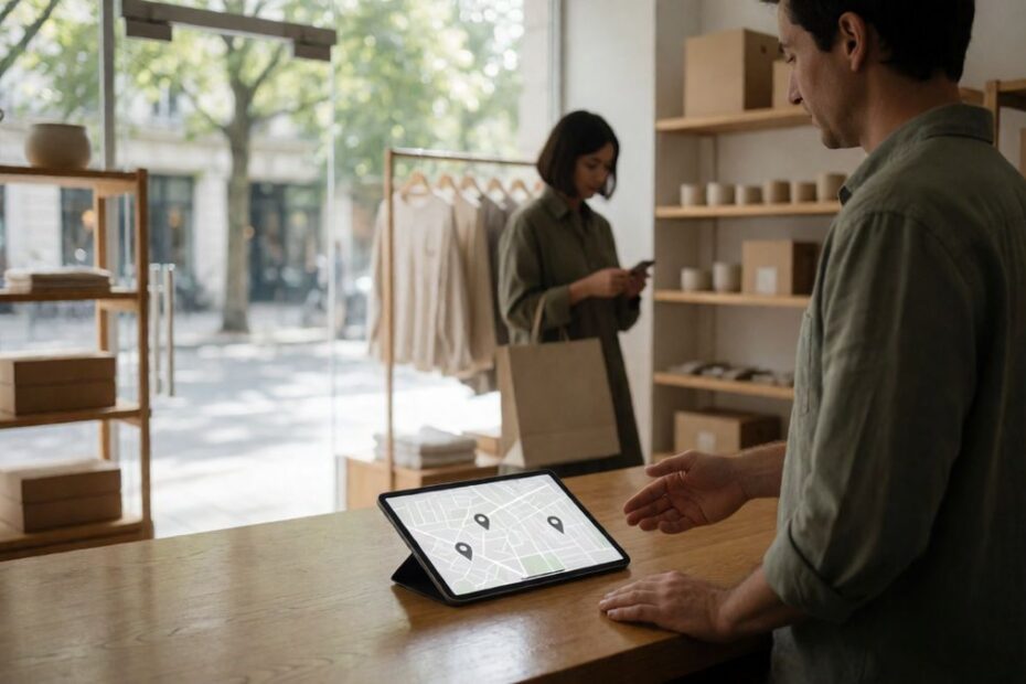 SEO Local para E-commerce com Loja Física: Como Aparecer no Google Maps e Atrair Clientes da Região - Ilustração detalhada sobre SEO Local para E-commerce com Loja Física