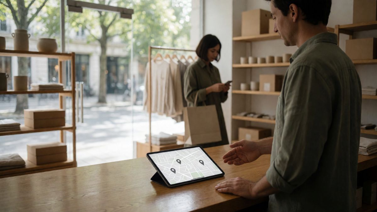 SEO Local para E-commerce com Loja Física: Como Aparecer no Google Maps e Atrair Clientes da Região - Ilustração detalhada sobre SEO Local para E-commerce com Loja Física